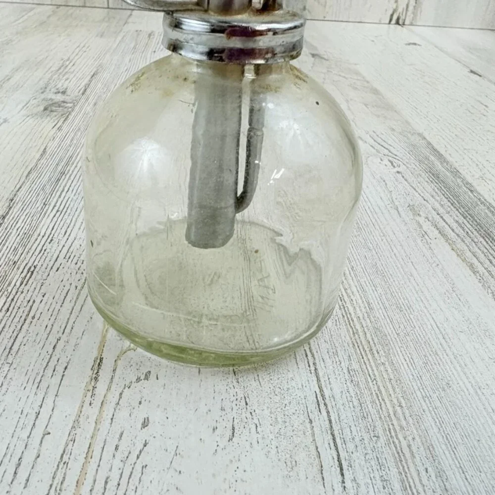 Vintage Glass Chrome Plant Mister Spray Bottle Plant Spritzer Taiwan